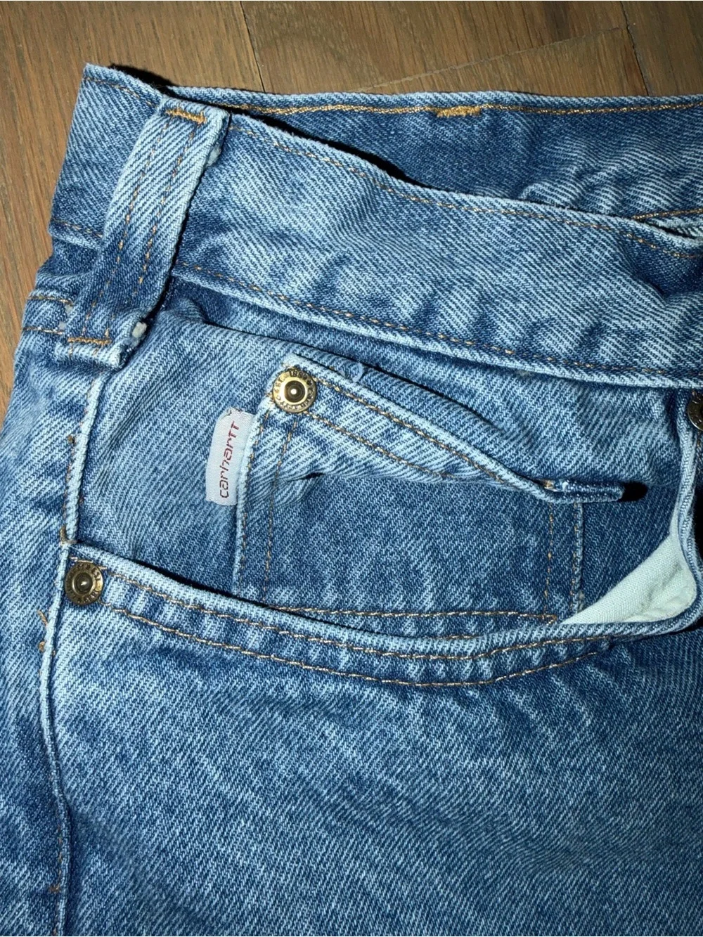 Carhartt Men’s Relaxed Straight Light Blue Denim Jeans size 40 x 30